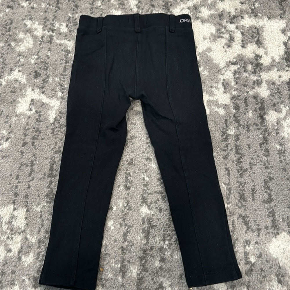 DKNY girls size 4T black stretch pants - Picture 3 of 3